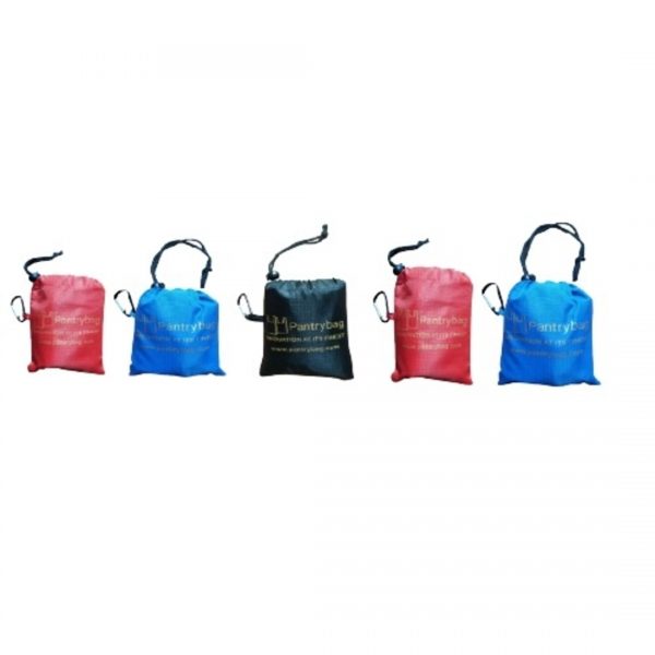 5 Pantrybag Nylon Shopping Bags Multicolor